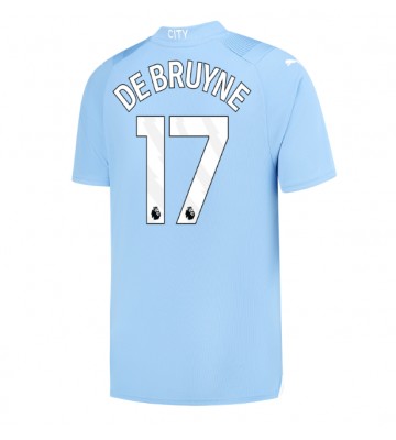 Manchester City Kevin De Bruyne #17 Koszulka Podstawowych 2023-24 Krótki Rękaw